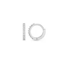 Mini Pave Huggie Hoop
