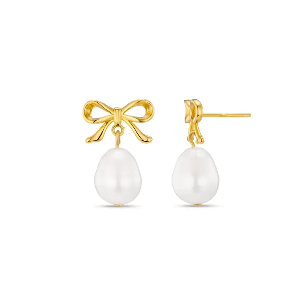 Bow & Pearl Earring - Image 1