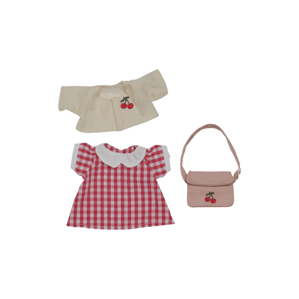 Olli Ella | Cherry Gingham Outfit Set 