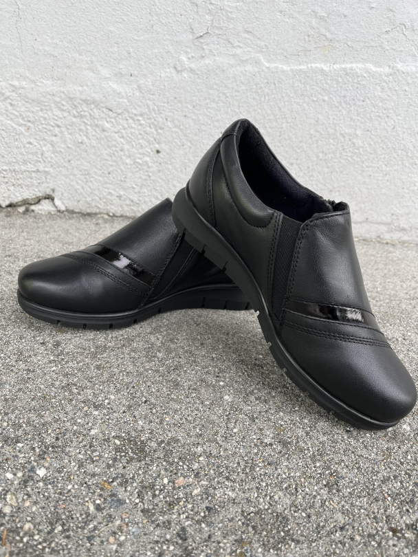 Sko Damme Skinn Svart - Image 3