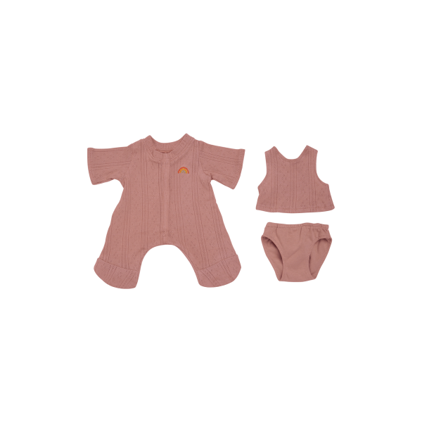 Olli Ella | Dinkum Dolls Pointelle PJ Set - Rose