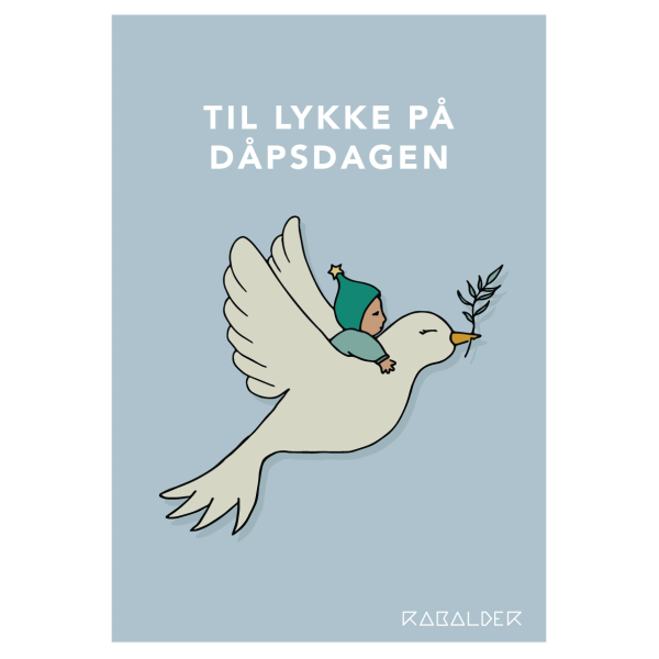 Til lykke på dåpsdagen - Blå