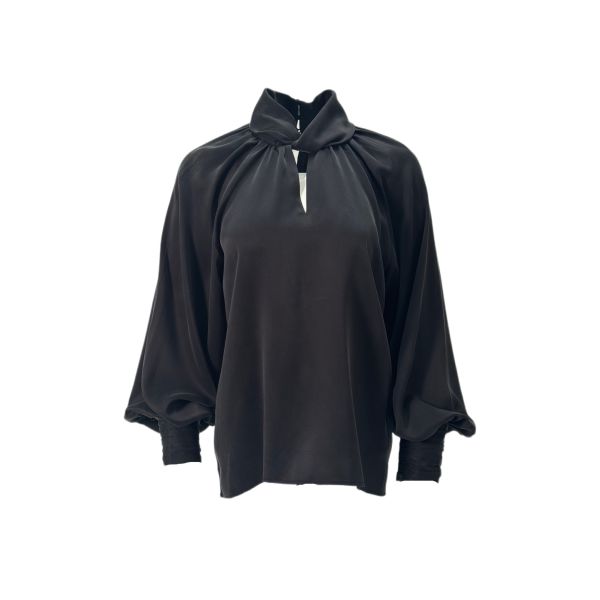 Hope Silkebluse, Black