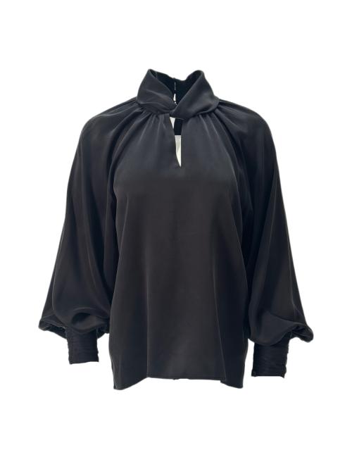 Hope Silkebluse, Black
