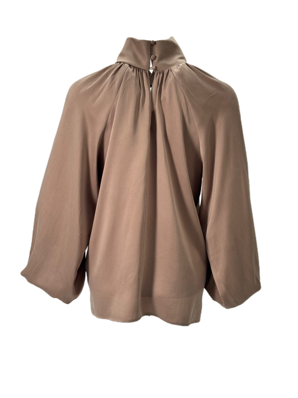 Amuse Hope Silkebluse, Nugat - Image 3