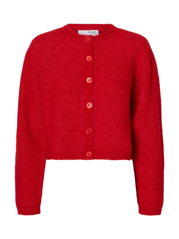 Sia Ras Knit Cropped - Equestrian Red  - Image 2