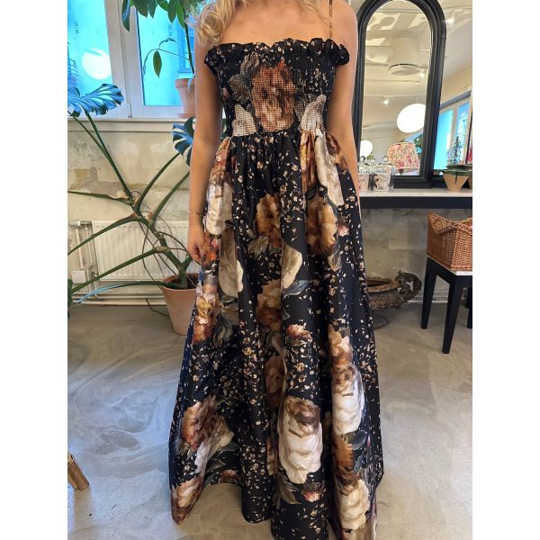 Taffeta Gown - Dark Rose