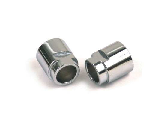 Custom rigid axle spacer set. Chrome