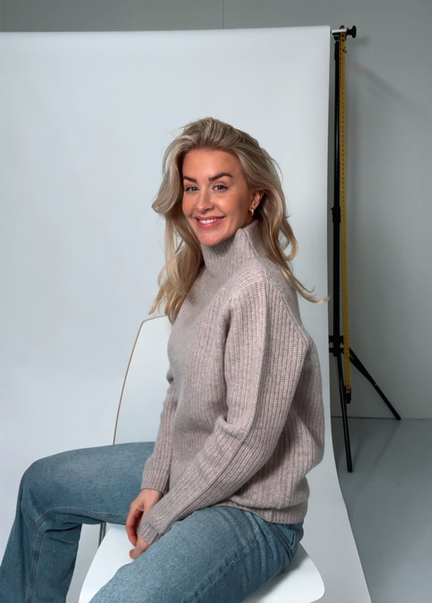 Amuse Marianne genser, Greige - Image 2