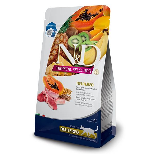 FARMINA CAT TROPICAL SELECTION LAMB NEUTERED 5 kg