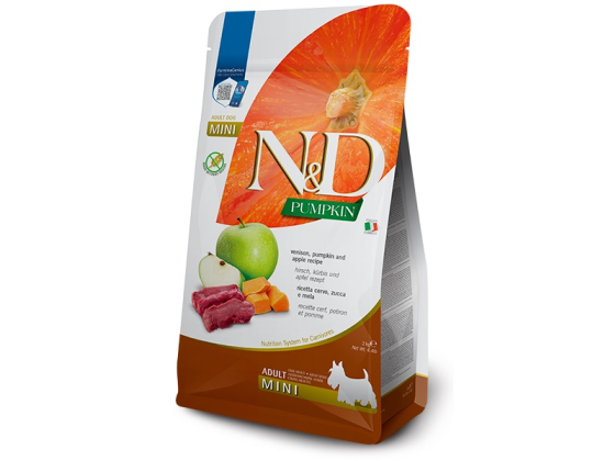FARMINA DOG PUMPKIN VENISON & APPLE ADULT MINI 2 KG