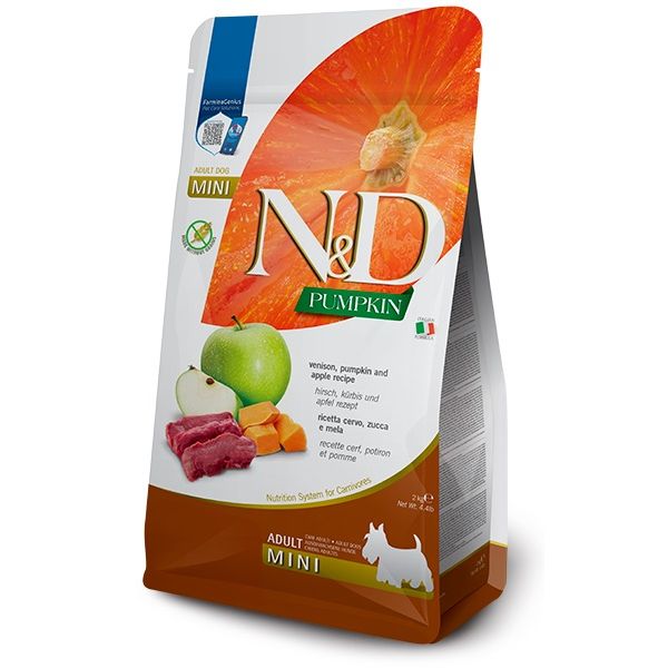 FARMINA DOG PUMPKIN VENISON & APPLE ADULT MINI 2 KG