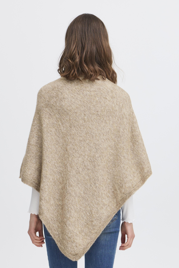 FRsanny Poncho Desert Taupe Melange - Image 2