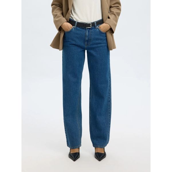 Bea Kori Jeans Straight - Medium Blue 