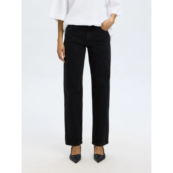Bea Kori Jeans Straight - Black Denim
