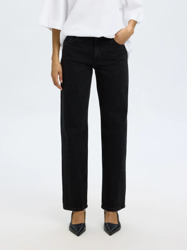 Bea Kori Jeans Straight - Black Denim - Image 2