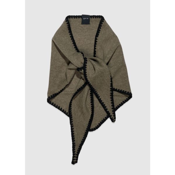 MINA STICHED MERINO SCARF