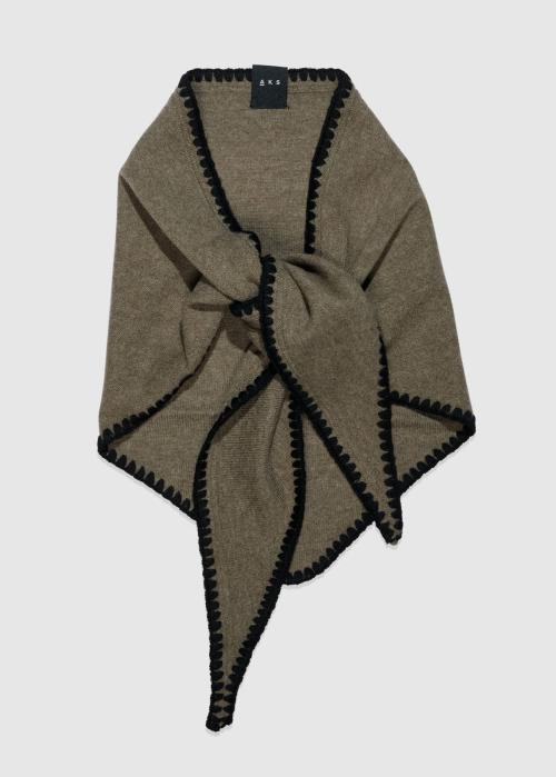 MINA STICHED MERINO SCARF