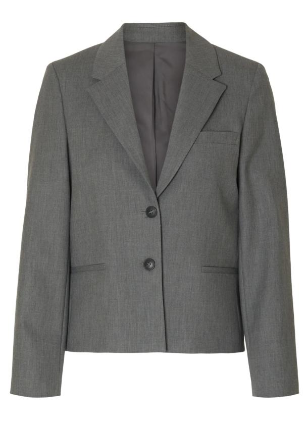Rita Lano Blazer - Medium Grey Melange  - Image 2