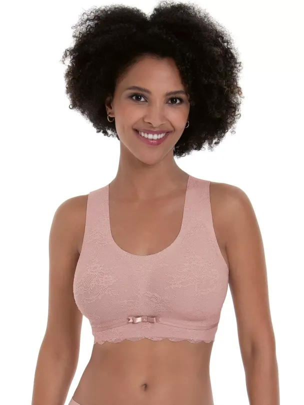 Bralette padded cups, Rosewood - Image 1