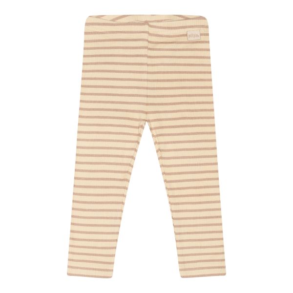 Legging Modal, Light sand/dark off white - Petit Piao