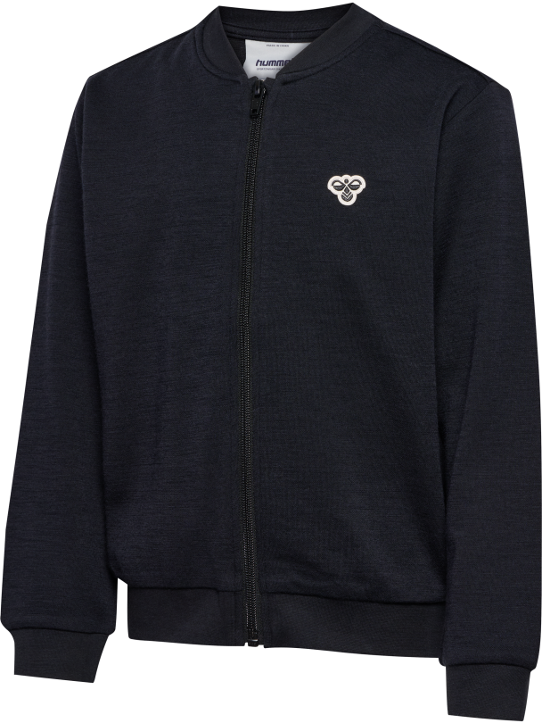 HMLjr Zip Jakke Ull/bomull Svart - Image 3