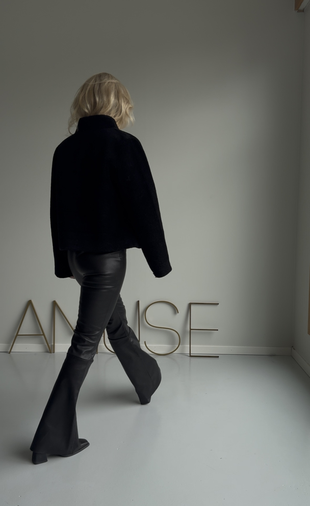 Amuse Molly skinnbukse, sort - Image 3