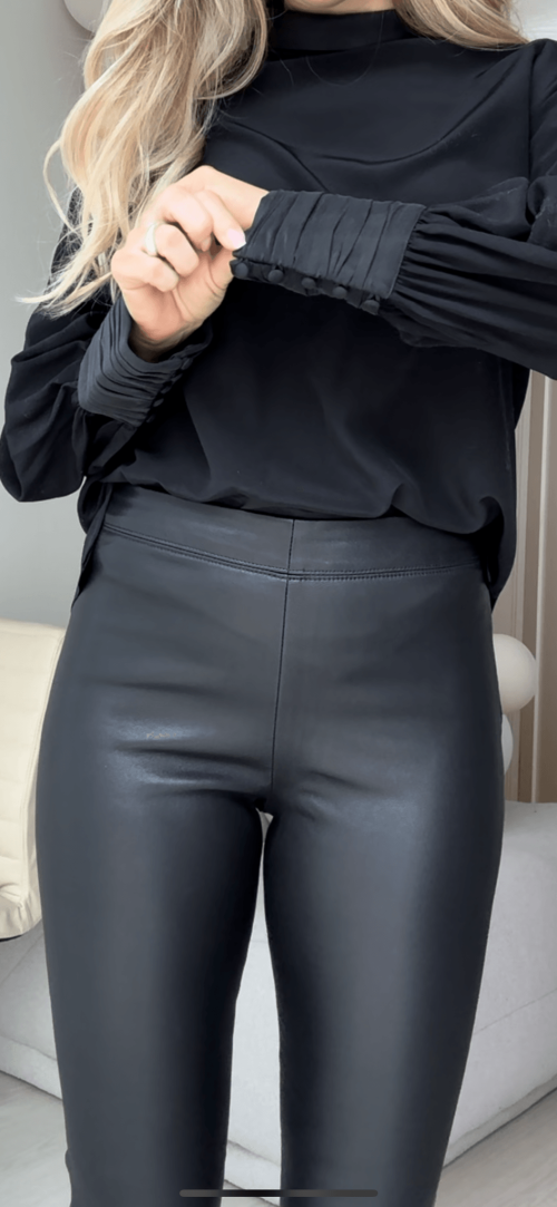 Molly skinnbukse, sort