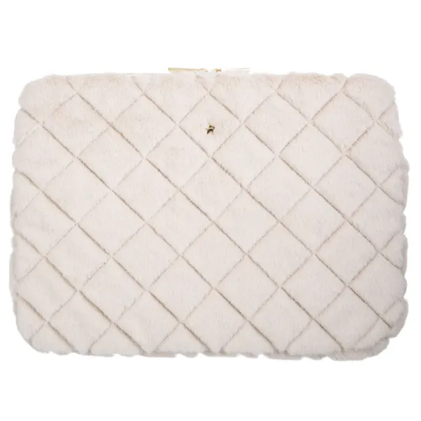 Faux Fur Quilted Mac Cover