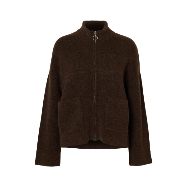 Sia Ras Zipper Cardigan - Delicioso 