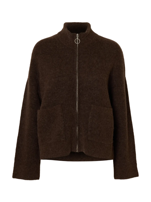 Sia Ras Zipper Cardigan - Delicioso 