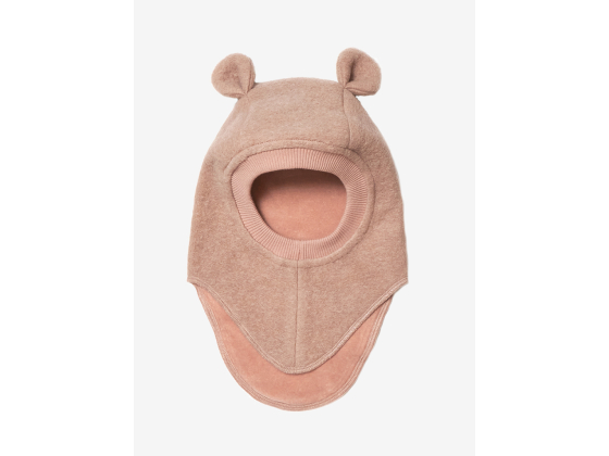 Balaclava Ears Wool, Rose Melange - Huttelihut
