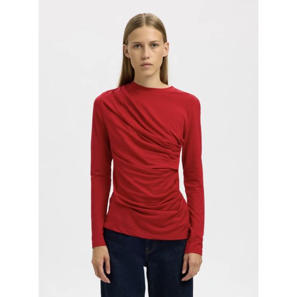 Ilina Top - Equestrian Red