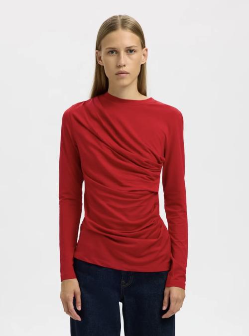 Ilina Top - Equestrian Red