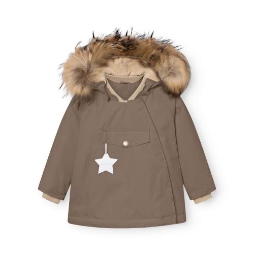 MINI A TURE | MATWANG Vinterjakke Fur Fleece - Morel Grey
