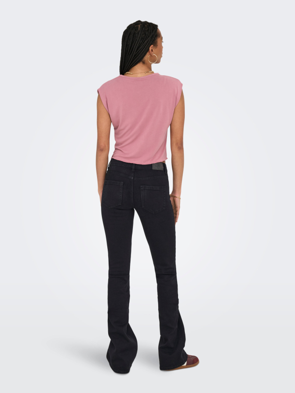Only Blush low waist flared jeans - Image 3