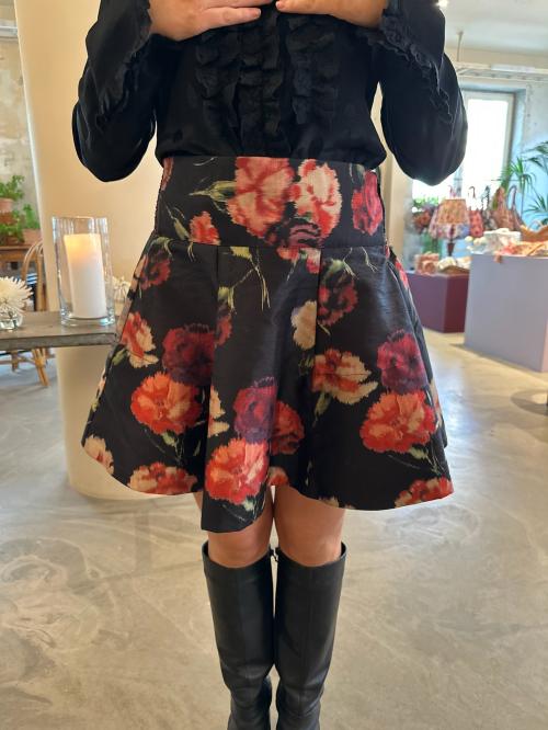 Taffeta Mini Skirt -Poppy 