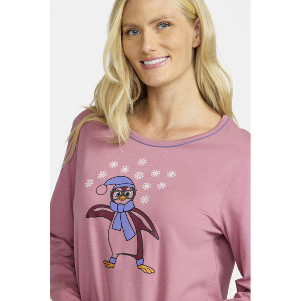 Nattkjole m/lang arm Pingvin ass. - Image 2