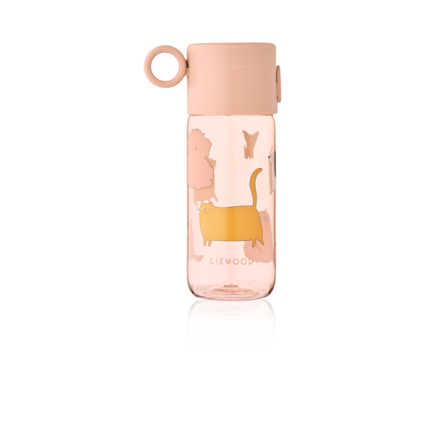 Clemence Tritan Bottle 350 ml, Cats and Dogs/Sandy - Liewoos