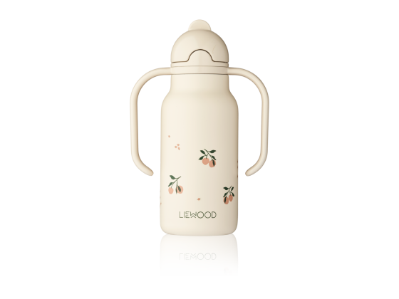 Kimmie Water Bottle 250 ml, Peach/Sea shell - Liewood