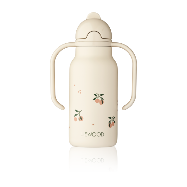 Kimmie Water Bottle 250 ml, Peach/Sea shell - Liewood