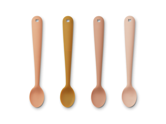Siv Feeding Spoon 4-Pack, Tuscany rose multi mix - Liewood