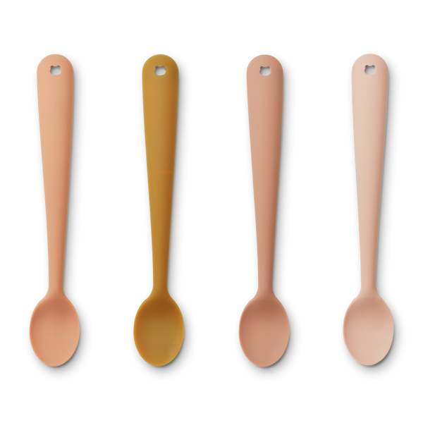 Siv Feeding Spoon 4-Pack, Tuscany rose multi mix - Liewood