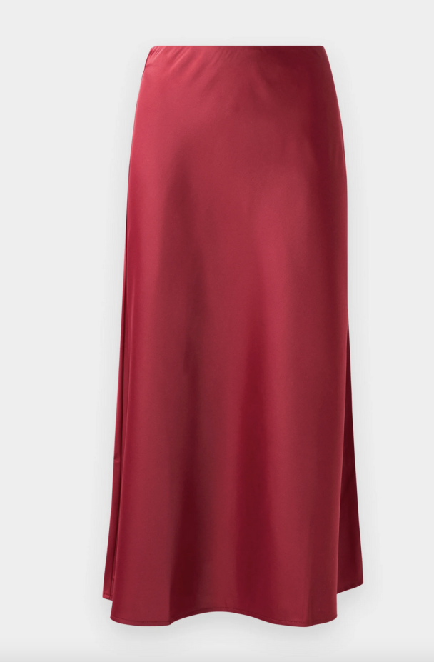 Pella Midi Skirt - Tibetan Red