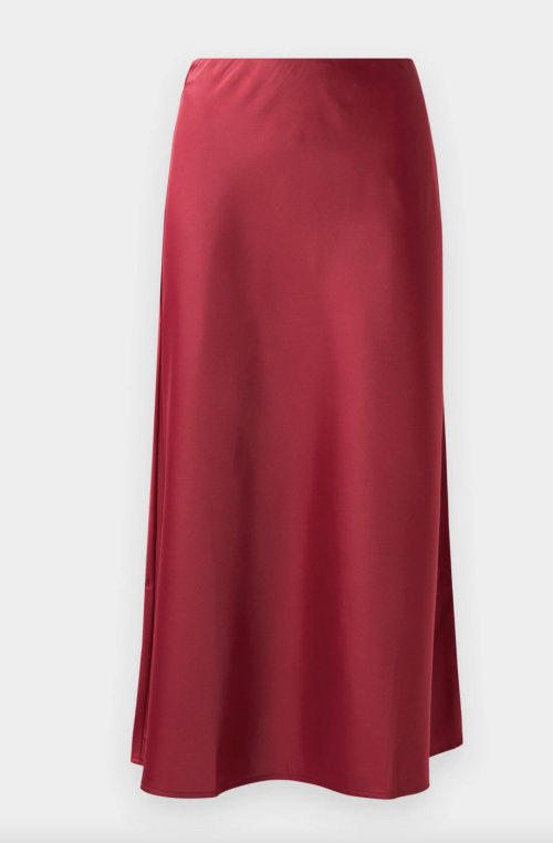 Pella Midi Skirt - Tibetan Red