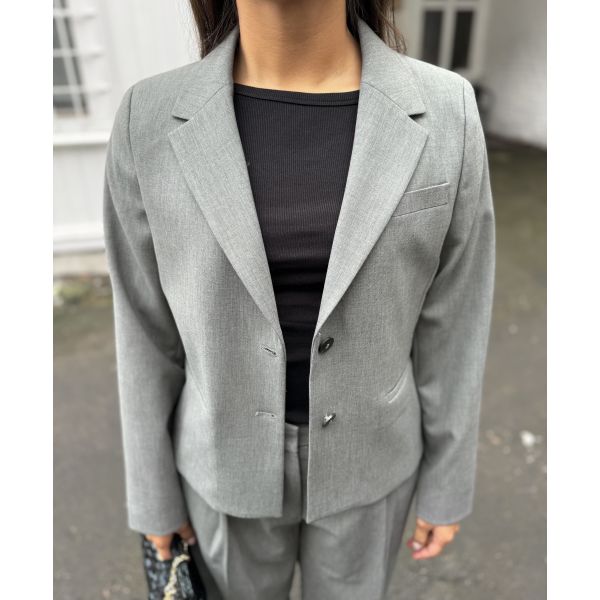 Rita Lano Blazer - Medium Grey Melange 