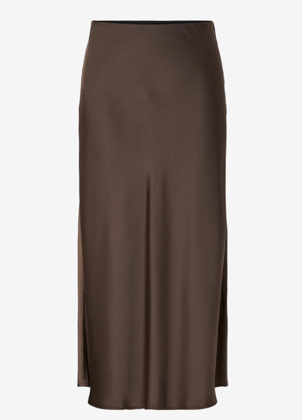 Pella Midi Skirt - Chocolate - Image 1