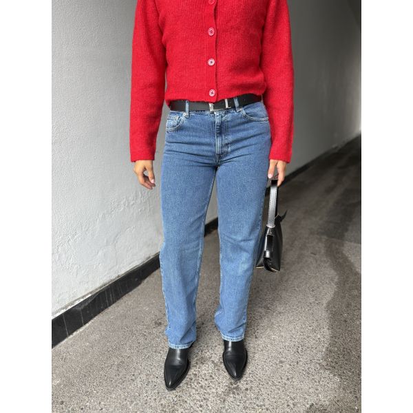 Bea Kori Jeans Straight - Medium Blue 