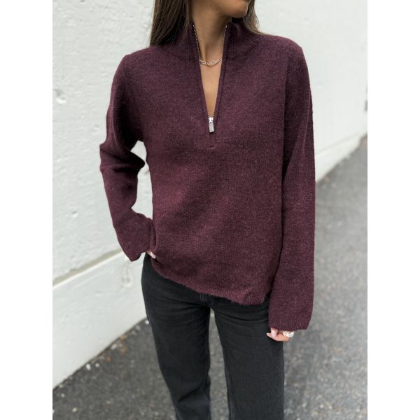 Lulu Knit Half Zip - Fig