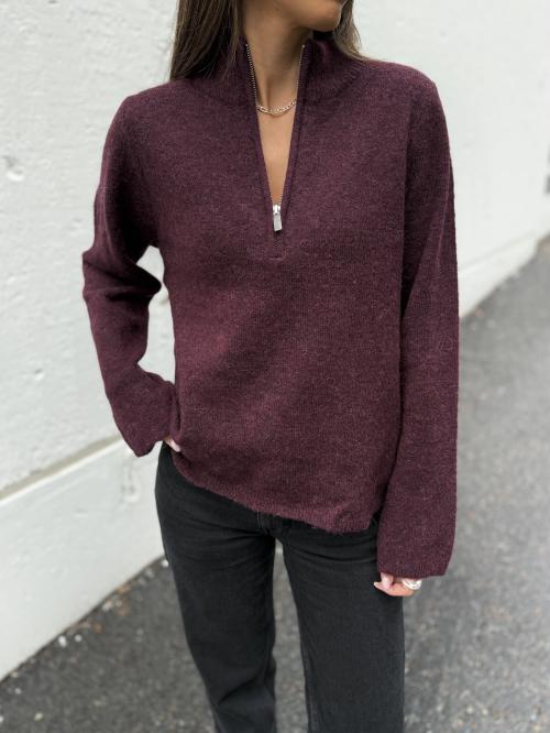 Lulu Knit Half Zip - Fig
